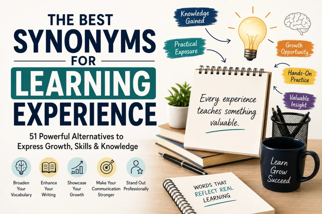 best synonyms for learning experience