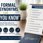 formal synonyms for as you know