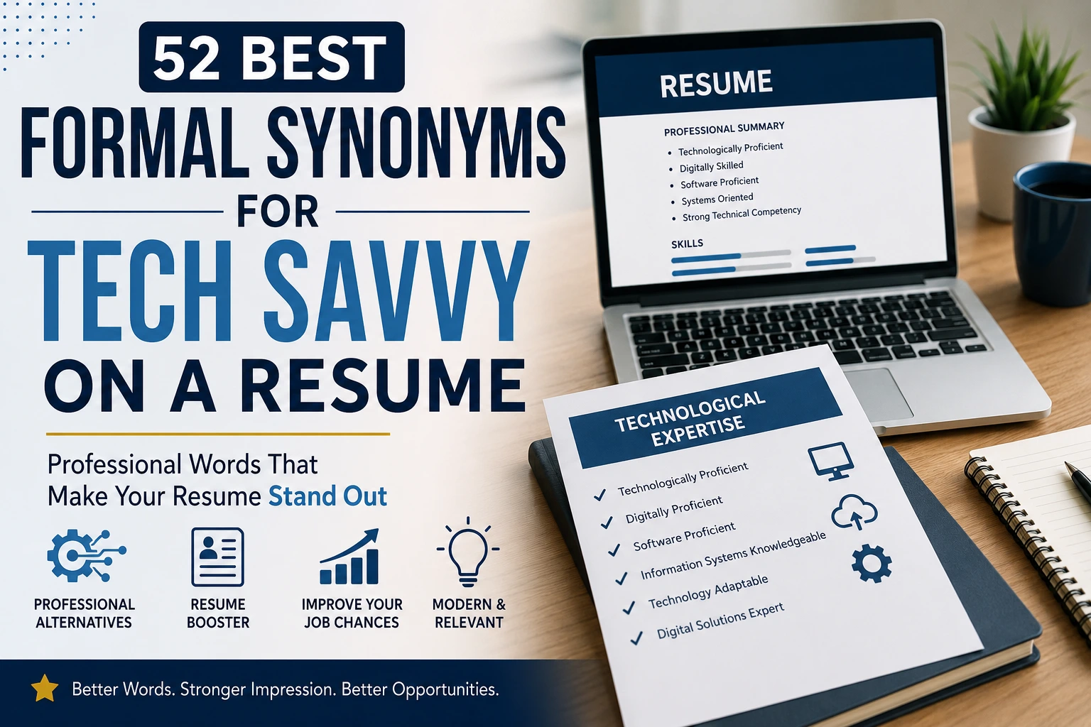 formal synonyms for tech savvy on a resume
