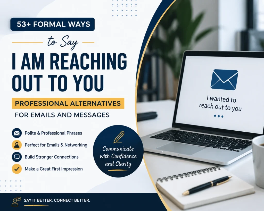 formal ways to say i am reaching out to you